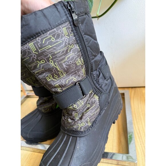 Dream Pairs Kids Winter Snow Boots Size 5 - Picture 4 of 8